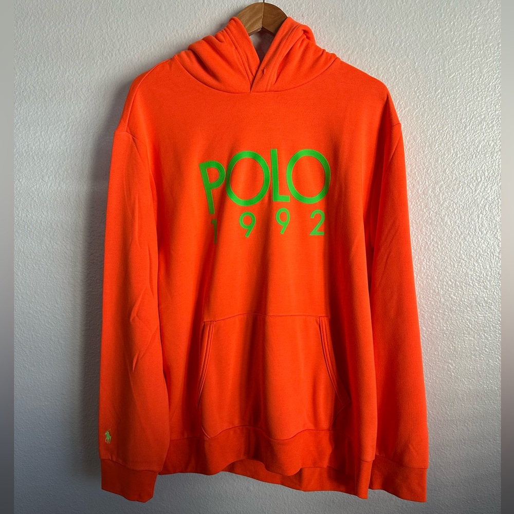 Polo Ralph Lauren Sport 1992 Polo Fleece Hoodie PWing Country Bear Men’s Size XL